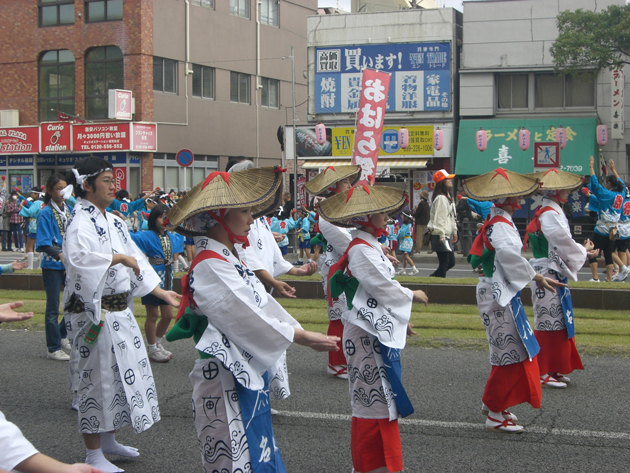 おはら祭りに名山町踊り連で参加しました。