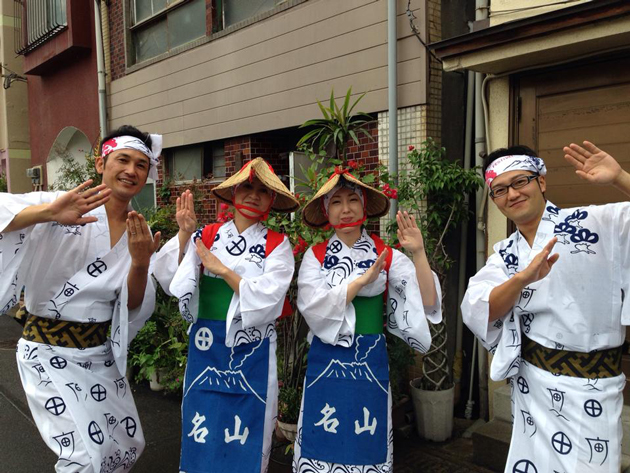 おはら祭に名山町踊り連で参加