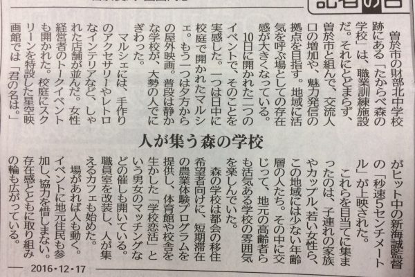 南日本新聞の記者の目で紹介されました