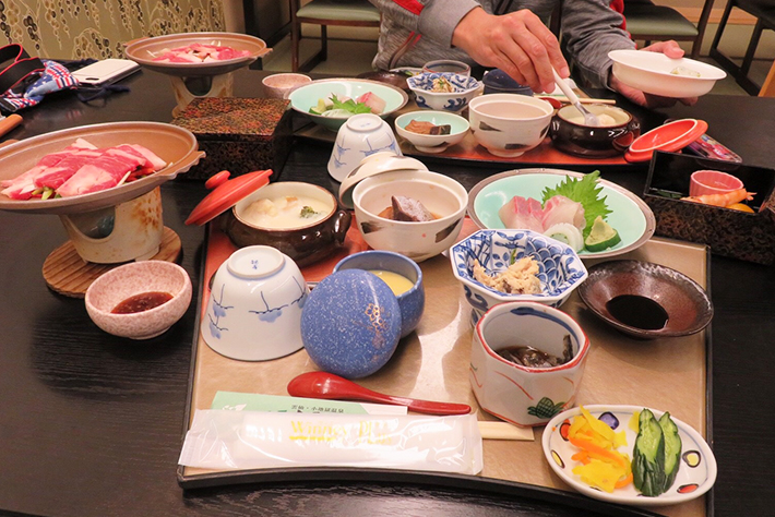 国民宿舎青雲荘の晩餐