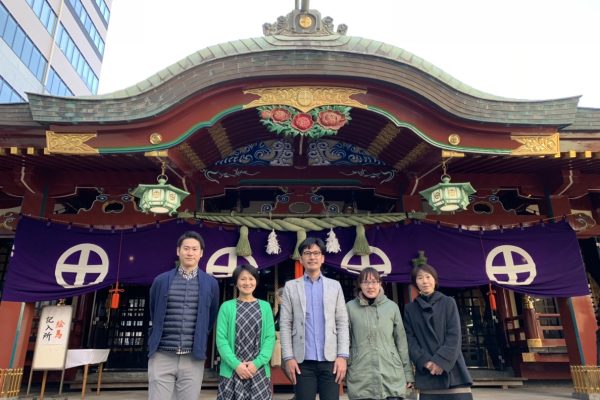 2019年新年松原神社にて